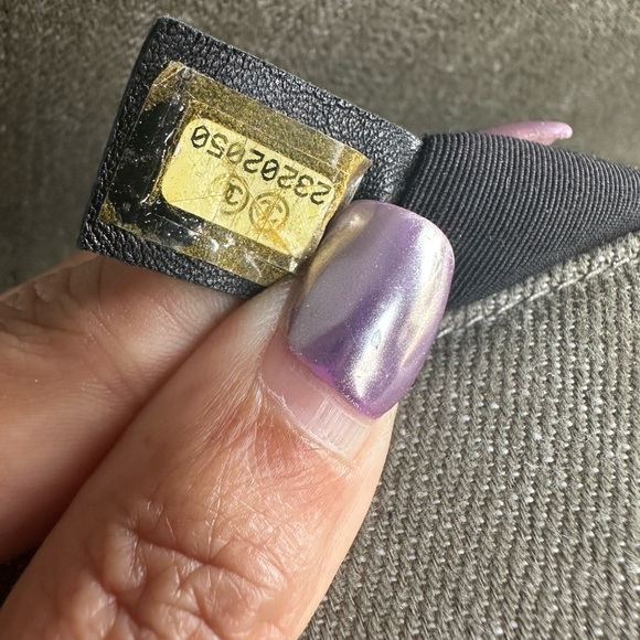 “SOLD” Authentic Chanel Boy Flap Quilted Olive Denim Bag - Picture 11 of 11